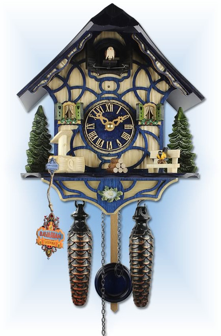 Blue Magic cuckoo clock - full view