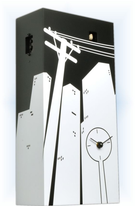 Cucucity by Progetti | Modern Cuckoo Clock | Left View