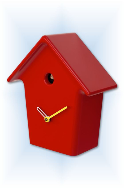 Cuckoo Clock modern style Mochi Mochi Red by Progetti - right