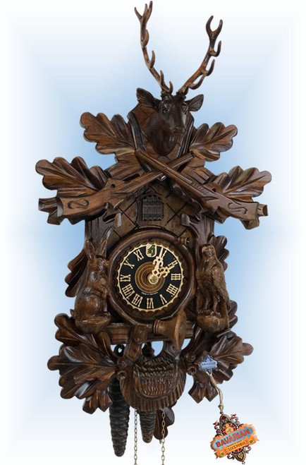 【P13524】First Cuckoo Cuckoo Clock 134/4nu Hunter Eagle | by Hones | On Sale