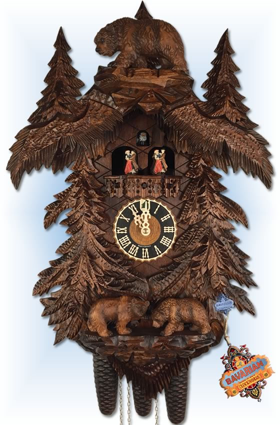 ブラウニーベアクロック 86709/5Tko Bears Forest Cuckoo Clock | by Hones | On Sale