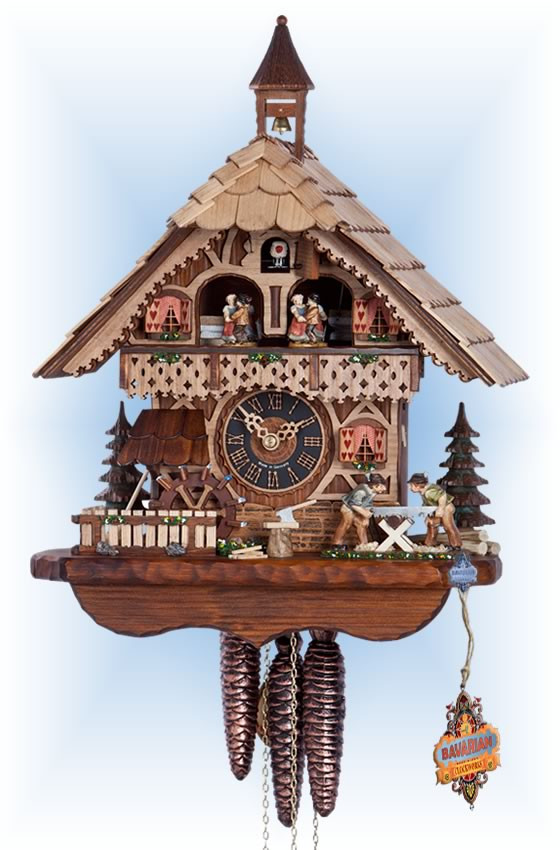 Cuckoo Clock 6258T Happy Saw Mill | by Hones | On Sale