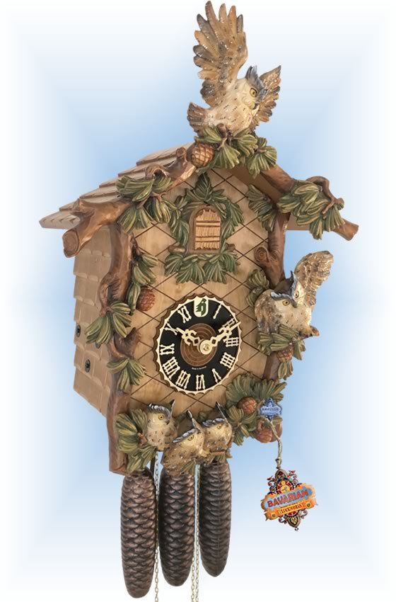 Hooting Owl 23” Cuckoo Clock Item Number: HN86396