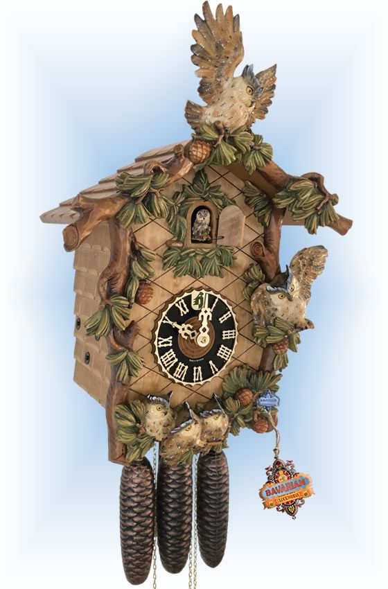 Hooting Owl 23” Cuckoo Clock Item Number: HN86396
