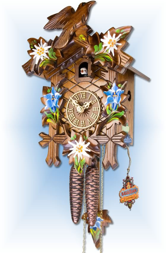 Cuckoo Clock AH 100/8 Alpine Floral | by Adolf Herr | On Sale