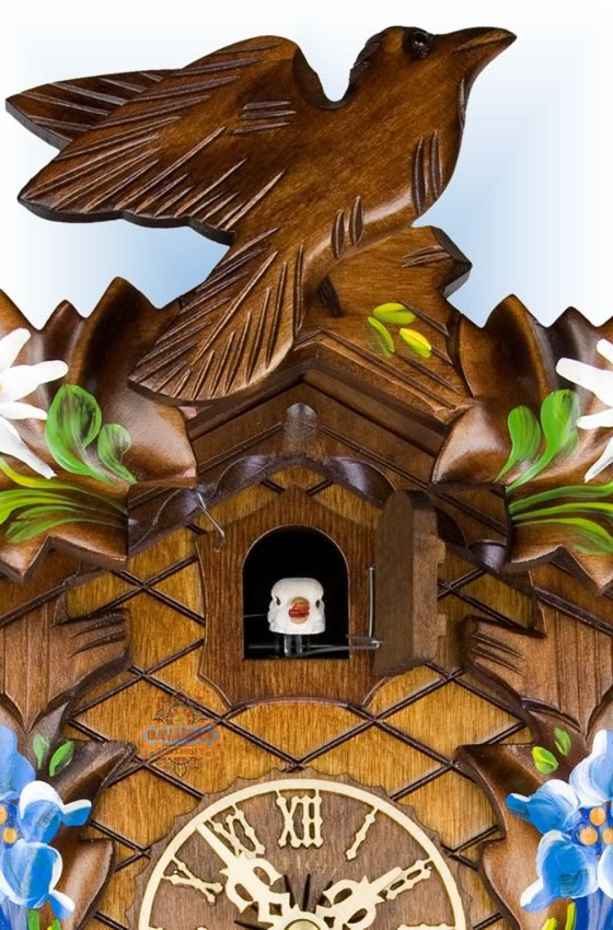 Cuckoo Clock AH 100/8 Alpine Floral | by Adolf Herr | On Sale
