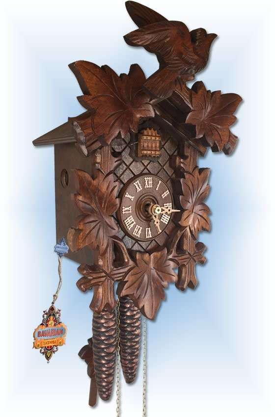 Cuckoo Clock 1220 Leaf Bird | by Rombach & Haas | On Sale