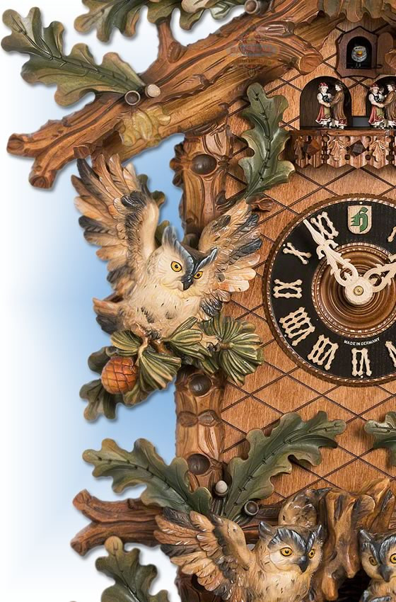 Cuckoo Clock 8639/8Tbu Roosting Owls | by Hones | On Sale