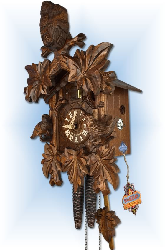 Cuckoo Clock 1.8511.01.P Cozy Owls | by August Schwer | On Sale Cuckoo Clock 1.8511.01.P Cozy Owls | by August Schwer | On Sale