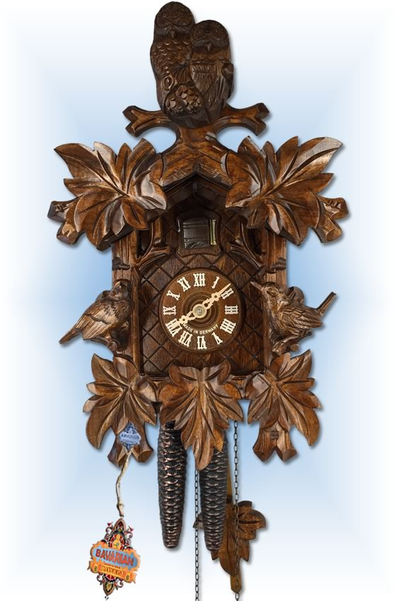 Cuckoo Clock 1.8511.01.P Cozy Owls | by August Schwer | On Sale