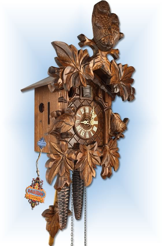 Cuckoo Clock 1.8511.01.P Cozy Owls | by August Schwer | On Sale
