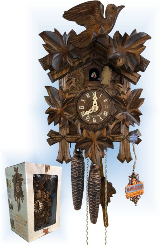 Cuckoo Clock 8.4910.04 Gift Boxed | by Bavarian Clockworks | On Sale