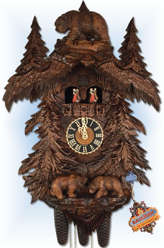 Bears Forest 26" Cuckoo Clock