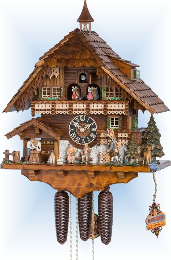 Cuckoo Clock 86732T Wood Carver | by Hones | On Sale