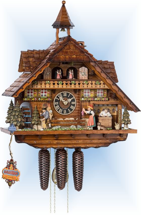 Cuckoo Clock 86206T Lighted Clockmaker | by Hones | On Sale