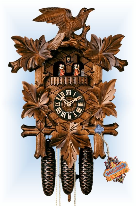 Cuckoo Clock 8600/5tnu Five Leaves Bird | by Hones | On Sale