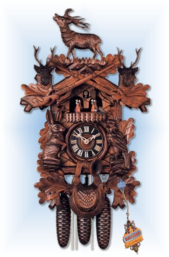 Cuckoo Clock 8637/4Tnu Standing Buck II | by Hones | On Sale