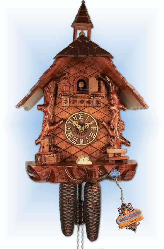 Cuckoo Clock AH 304/1 8T Forest Cabin | by Adolf Herr | On Sale