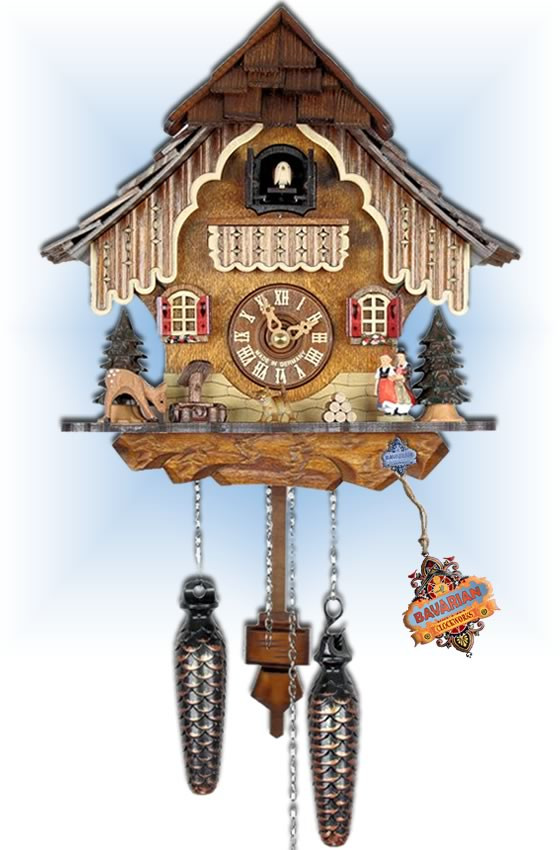 Cuckoo Clock AH 21 QM Forest Scene | by Adolf Herr | On Sale