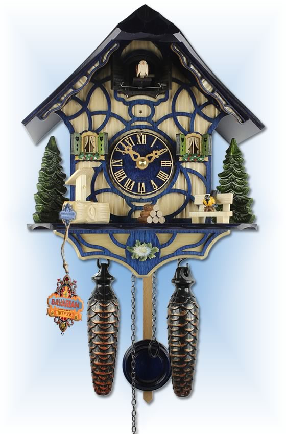 クナイスル BLUE STAR AC 168cm Blue_Magic_quartz_cuckoo_clock