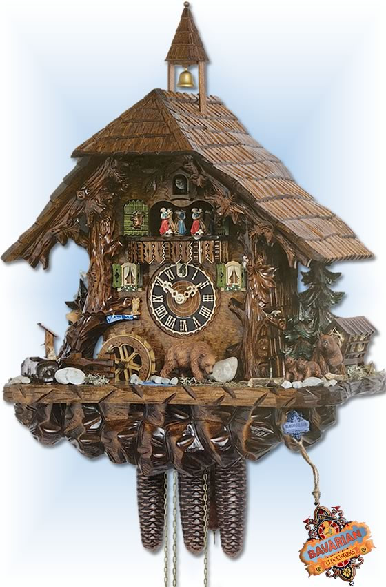 Cuckoo Clock 86760T Brown Bears | by Hones | On Sale
