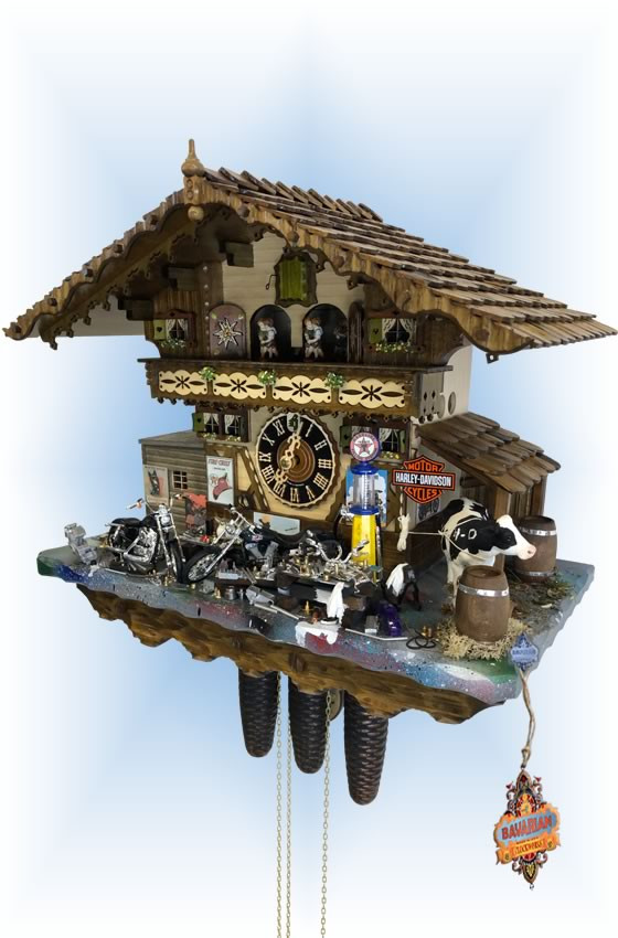Cuckoo Clock 86792T Harley Davidson | by Hones | On Sale