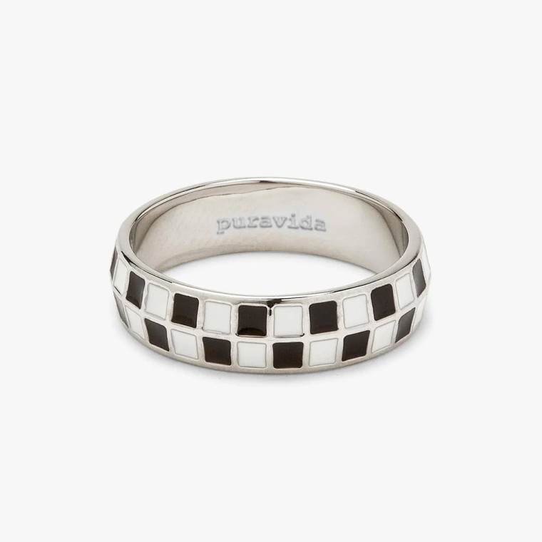 Checkered Ring 36390 WOMEN'S ACCESSORIES