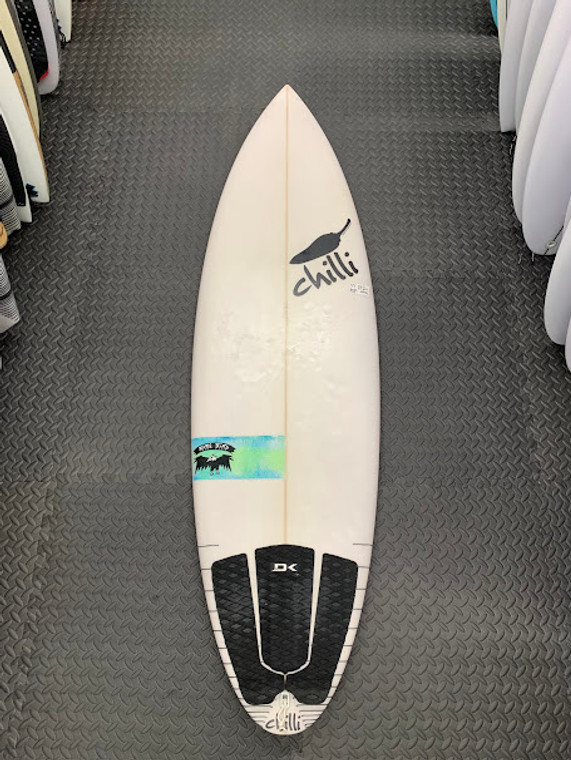 5'8 Chili Rare Bird Fcs2 27L C#982 19 1/2" X2 3/8 SURF      USED BOARD