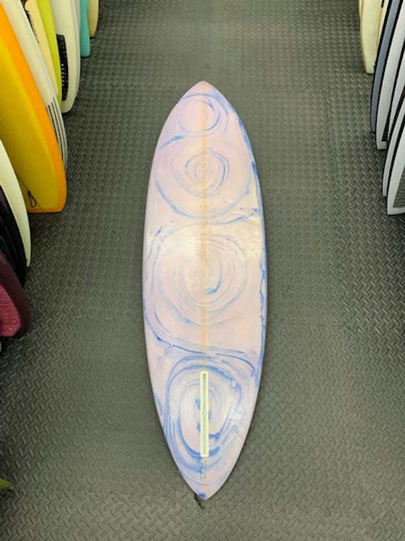 6'1 Single Fin C#829 19 X 2.58 SURF      USED BOARD