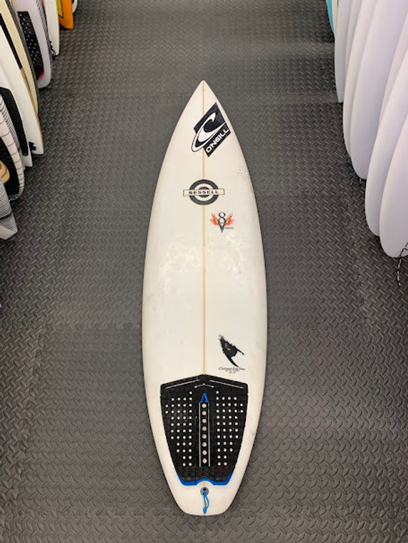 5'8 Bessel Fcs2 T#JAC NO DIMS SURF      USED BOARD