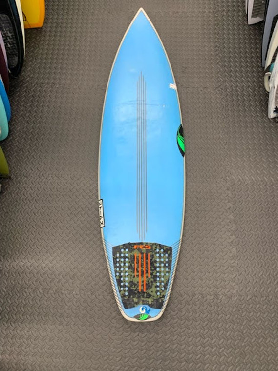 6'0 Storms E2 Fcs2 29.9L T#400 19.38 X 2.5 SURF      USED BOARD