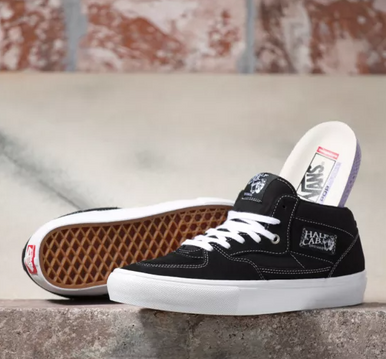 靴 VN0A5FCDBKA Skate Half Cab Vans | Skate Half Cab Black/Black Skate Shoe