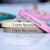 I am fearless - Leather message bracelet