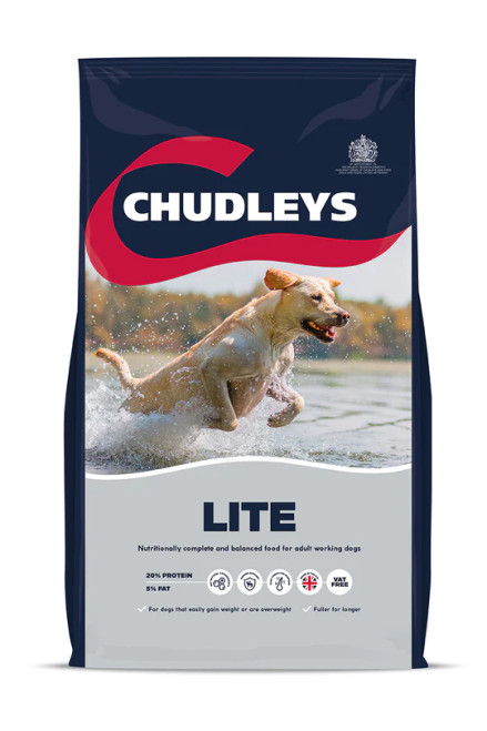 Lite is a nutritionally complete, reduced-calorie diet which is ideally suited to dogs that easily gain weight or have a tendency to be overweight. Lite contains carnitine to help utilise fat reserves for energy and help support weight management. The blend of functional fibres help to support that 'fuller' feeling for your dog to support weight control, consequently helping to avoid risks of hunger pangs. Like all Chudleys diets, Lite incorporates a blend of enhanced vitamins, amino acids, and trace nutrients which synergistically support a dog’s immunity, digestion, coat condition and general wellbeing.