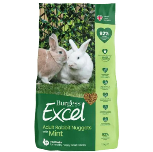 Our high-quality recipe has been formulated with vets and nutritionists. This ensures they contain the right balance of vitamins and minerals to supplement your rabbits’ diet to help keep them happy and healthy.