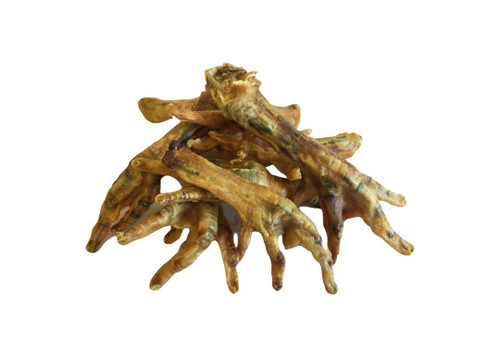 Chicken Feet are cooked then air-dried, thus retaining their natural flavour. They offer a quick, crunchy snack whilst providing a natural source of glucosamine and chondroitin, key in promoting healthy joints.