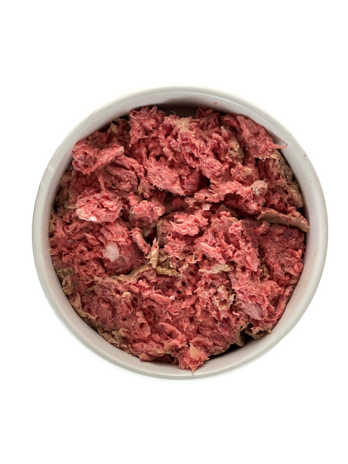 Whole chicken carcasses top quality, human-grade chicken minced, raw bone provides extra nutrition blended with top cut beef, the perfect combination for your dogs will adore.