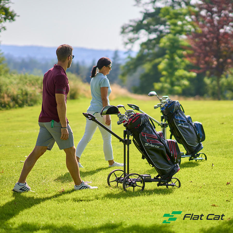 Flat Cat Ahead Electric Golf Trolley GolfXpress