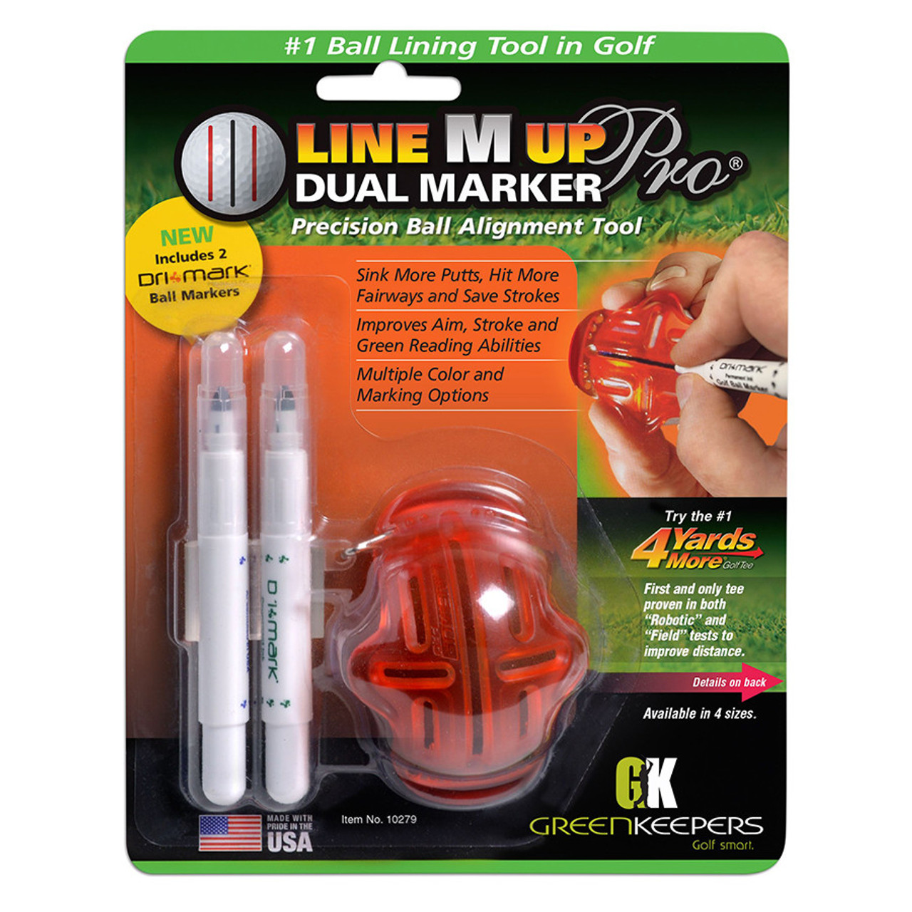 Line M Up Pro Dual Marker - Precision Golf Ball Marking Tool