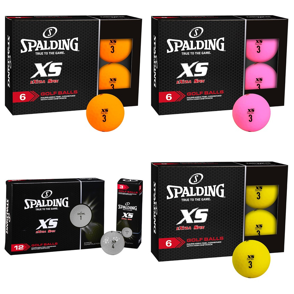 Spalding XS Golf Balls - Extra Spin, Distance & Durability