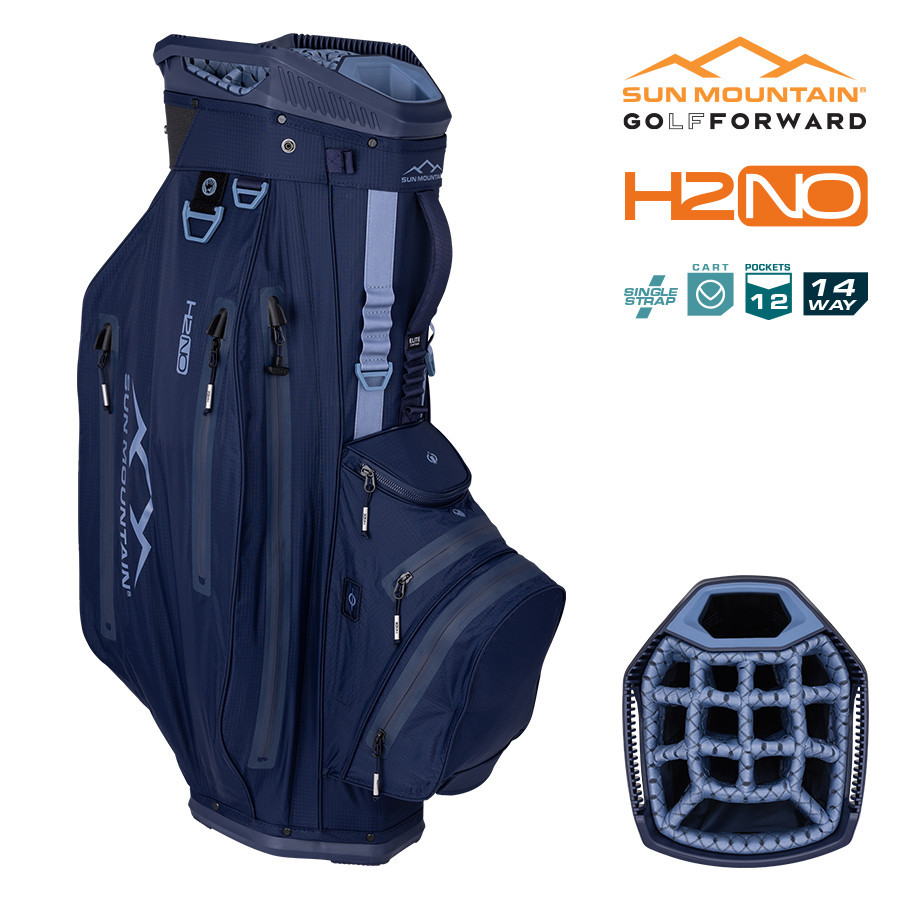 2025 Sun Mountain H2NO Elite 14-Way Cart Bag – Waterproof