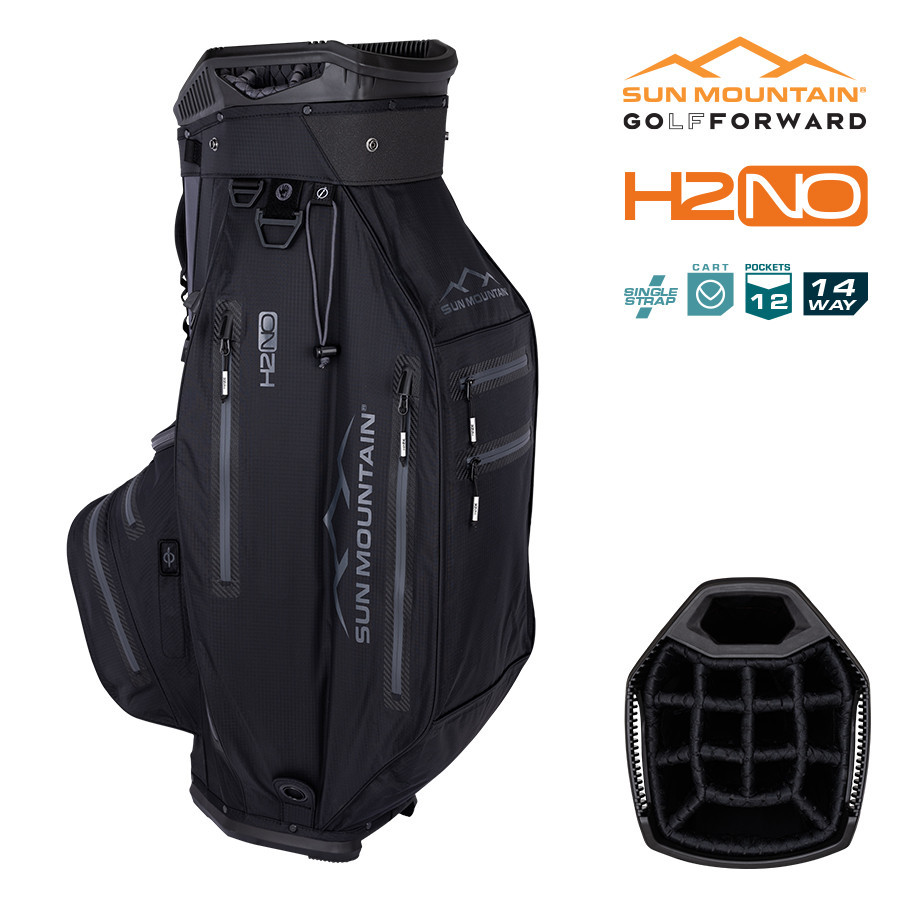 2025 Sun Mountain H2NO Elite 14-Way Cart Bag – Waterproof