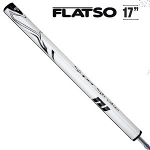 SuperStroke ZENERGY Flatso 3.0 17 Inch Putter Grip - White / Black SuperStroke ZENERGY Flatso 3.0 17 Inch Putter Grip - White / Black