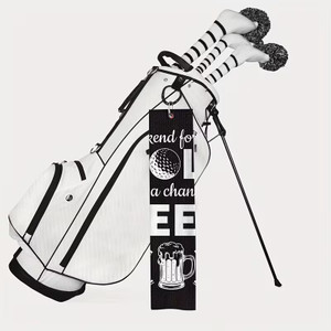 Funny Golf Towel – “Weekend Forecast Golf with a Chance of Beer” 