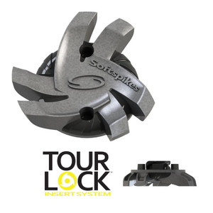 SoftSpikes SoftSpikes Silver Tornado Tour Lock Golf Cleats SoftSpikes SoftSpikes Silver Tornado Tour Lock Golf Cleats