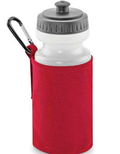 Quadra Drinks Bottle and Carabiner Clip Holder - Simply Attach to Golf Bag or Trolley - Red Quadra Drinks Bottle and Carabiner Clip Holder - Simply Attach to Golf Bag or Trolley - Red