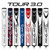 SuperStroke Tour 3.0 putter grips displayed in eight colour variants with TOUR 3.0 branding above SuperStroke Tour 3.0 putter grips displayed in eight colour variants with TOUR 3.0 branding above