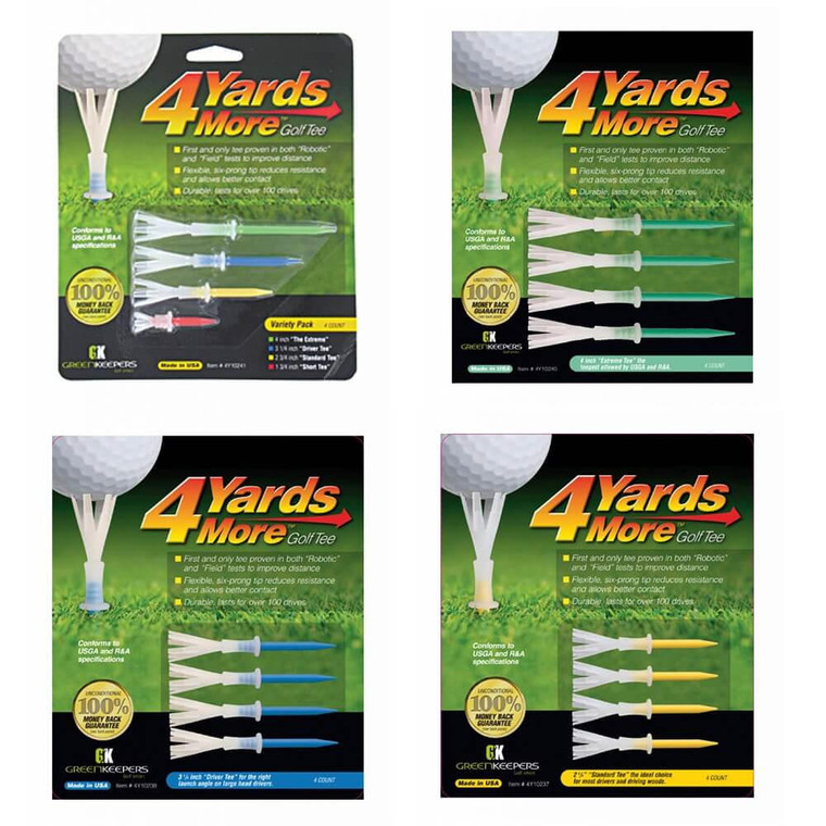 Greenkeepers  4 Yards More Golf Tees