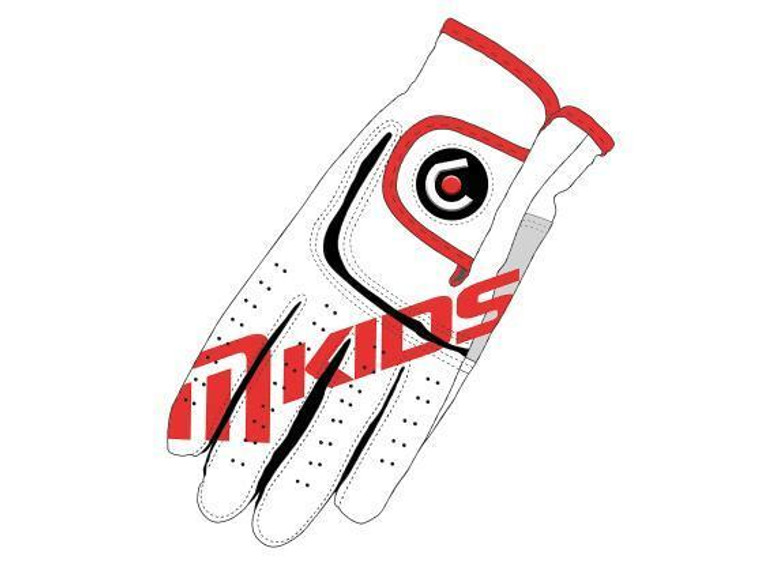 MKids Golf MKids Junior Glove Left hand White/Red - Medium