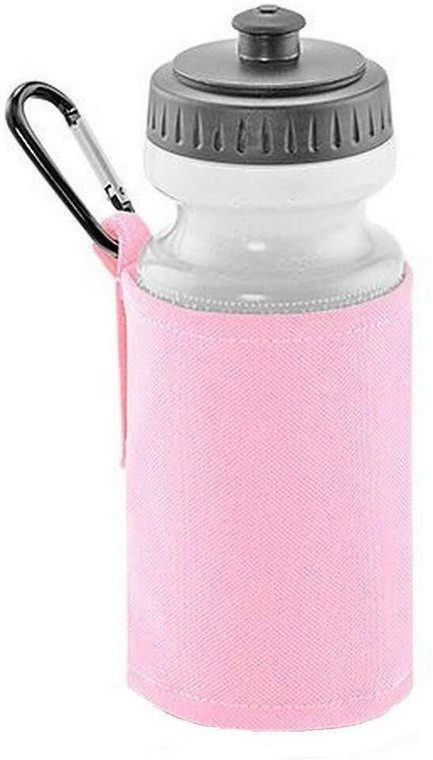 Quadra Drinks Bottle and Carabiner Clip Holder - Simply Attach to Golf Bag or Trolley - Pink